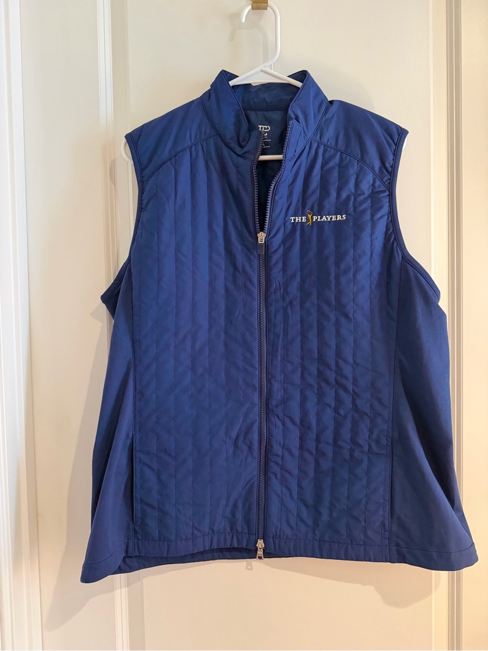 The Players Navy Quilted Golf Vest